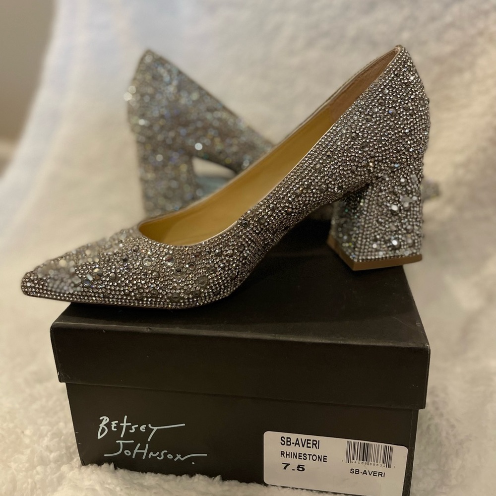 Betsey Johnson rhinestone shoes